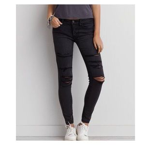 AEO Black Skinny Jeans